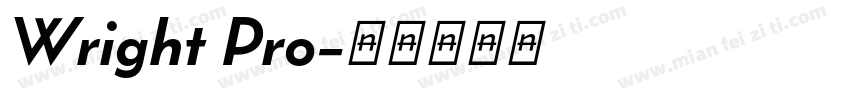 Wright Pro字体转换